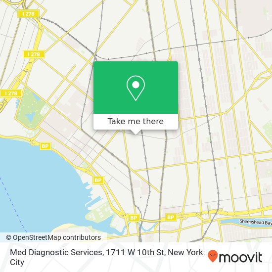Med Diagnostic Services, 1711 W 10th St map