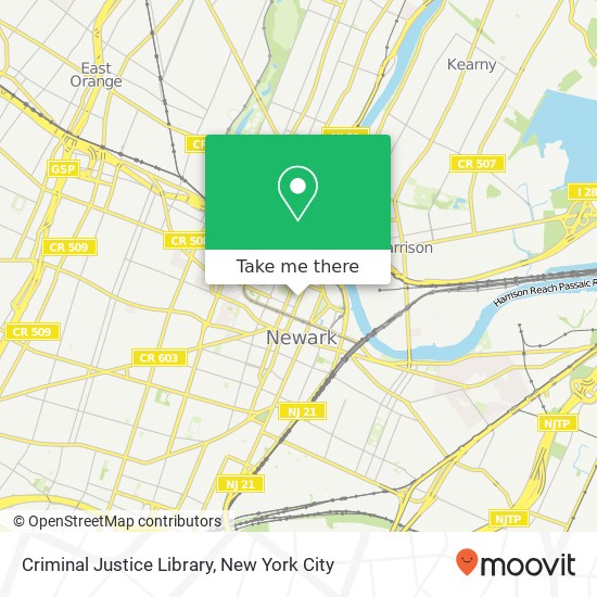 Criminal Justice Library map