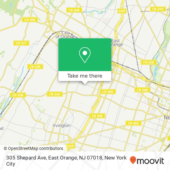 305 Shepard Ave, East Orange, NJ 07018 map