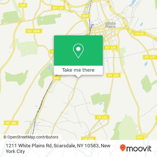 1211 White Plains Rd, Scarsdale, NY 10583 map