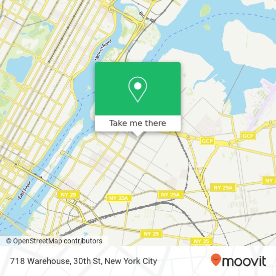 Mapa de 718 Warehouse, 30th St