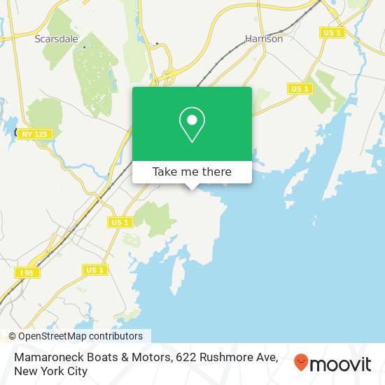 Mapa de Mamaroneck Boats & Motors, 622 Rushmore Ave