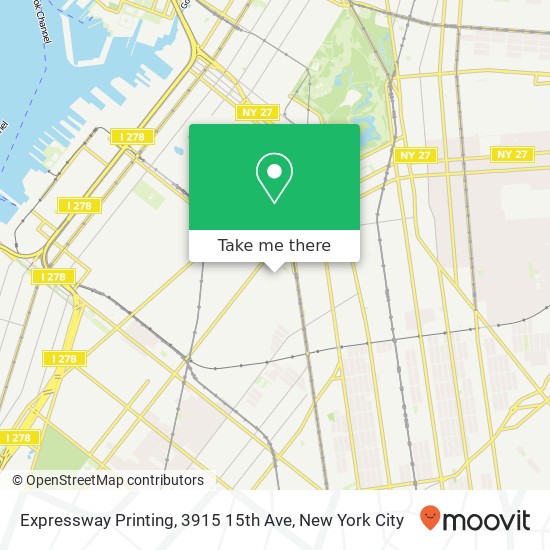 Expressway Printing, 3915 15th Ave map