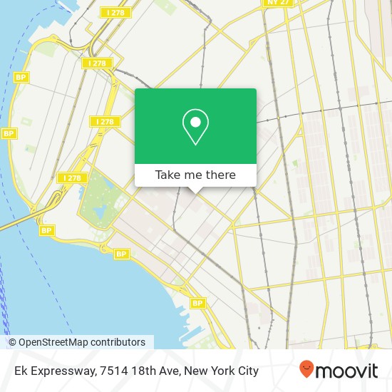 Mapa de Ek Expressway, 7514 18th Ave