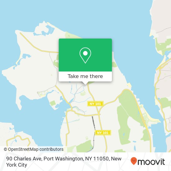 90 Charles Ave, Port Washington, NY 11050 map