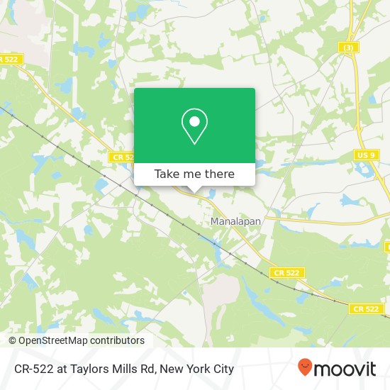 Mapa de CR-522 at Taylors Mills Rd