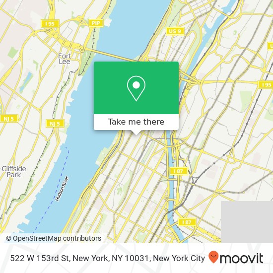 522 W 153rd St, New York, NY 10031 map