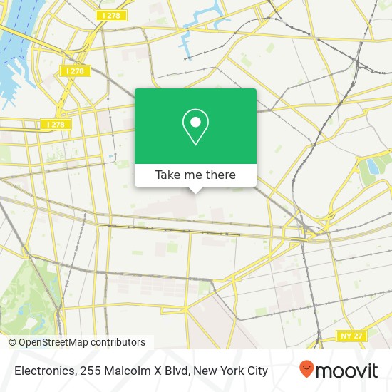 Electronics, 255 Malcolm X Blvd map