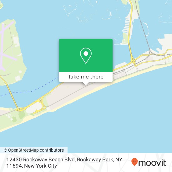 Mapa de 12430 Rockaway Beach Blvd, Rockaway Park, NY 11694