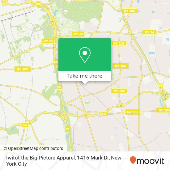 Mapa de Iwitot the Big Picture Apparel, 1416 Mark Dr