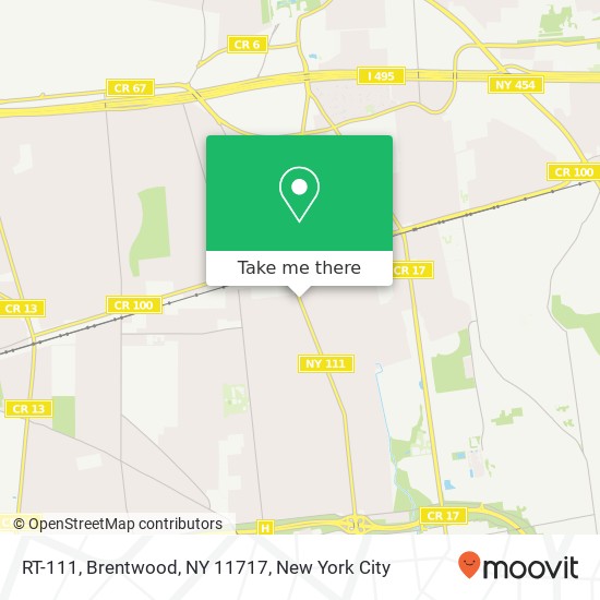 Mapa de RT-111, Brentwood, NY 11717