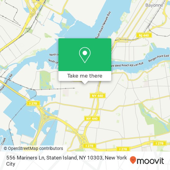 556 Mariners Ln, Staten Island, NY 10303 map