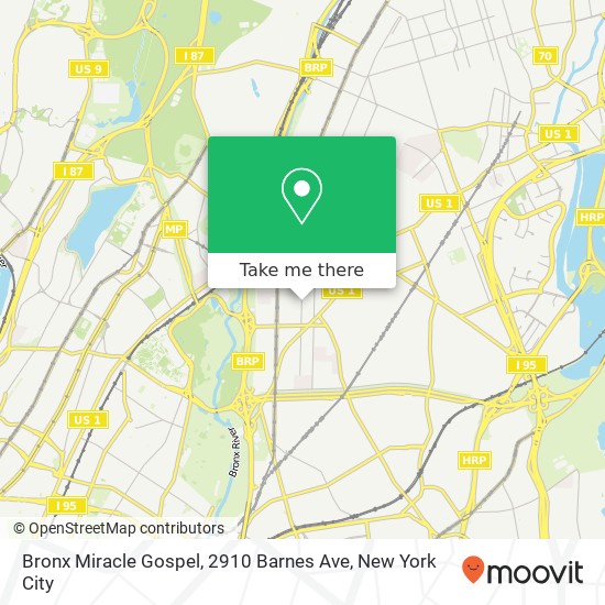 Bronx Miracle Gospel, 2910 Barnes Ave map