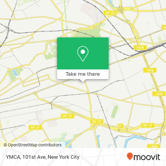 YMCA, 101st Ave map