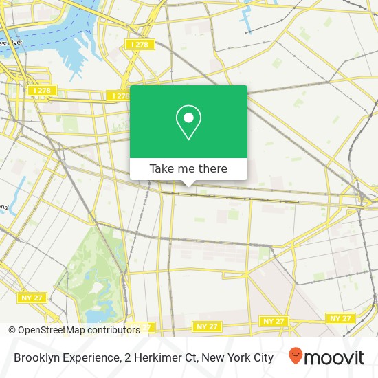 Mapa de Brooklyn Experience, 2 Herkimer Ct