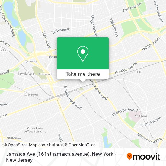 Jamaica Ave (161st jamaica avenue) map