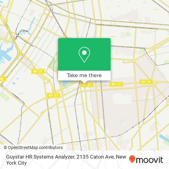Mapa de Guystar HR Systems Analyzer, 2135 Caton Ave