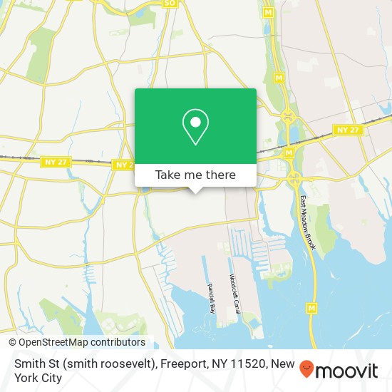 Mapa de Smith St (smith roosevelt), Freeport, NY 11520