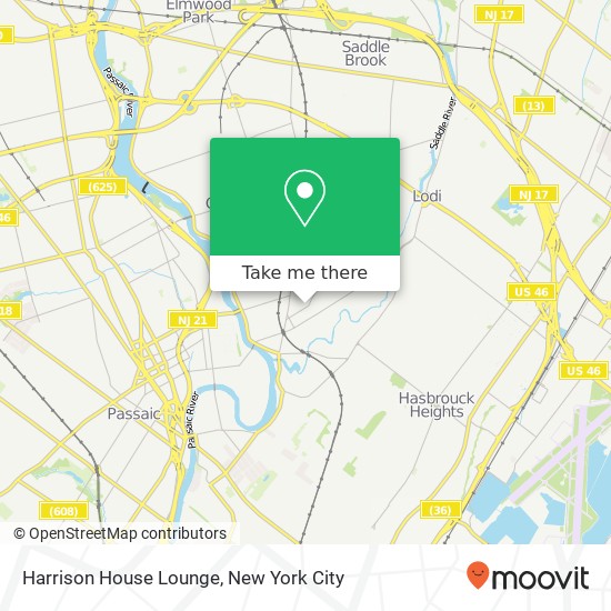 Harrison House Lounge map