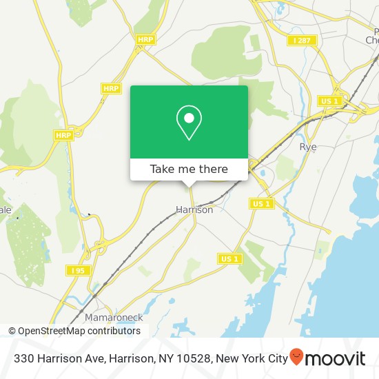 Mapa de 330 Harrison Ave, Harrison, NY 10528
