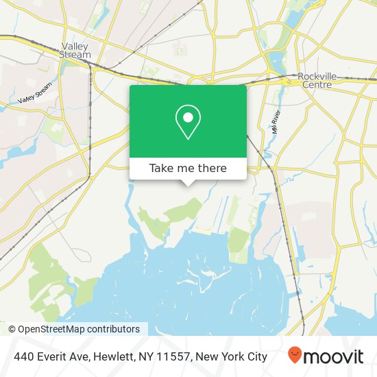 Mapa de 440 Everit Ave, Hewlett, NY 11557