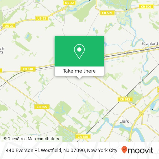 440 Everson Pl, Westfield, NJ 07090 map