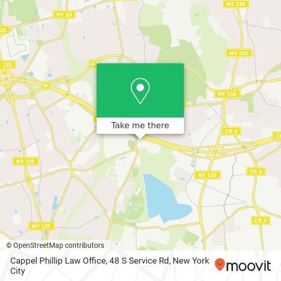 Mapa de Cappel Phillip Law Office, 48 S Service Rd