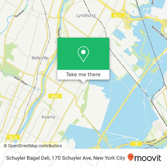 Schuyler Bagel Deli, 170 Schuyler Ave map