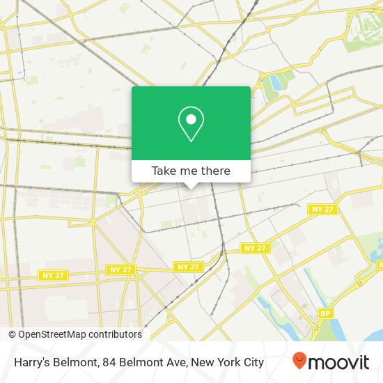 Harry's Belmont, 84 Belmont Ave map