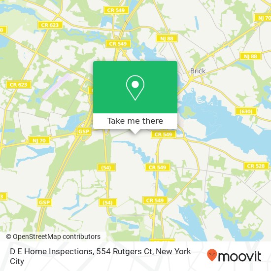 D E Home Inspections, 554 Rutgers Ct map