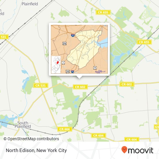 Mapa de North Edison