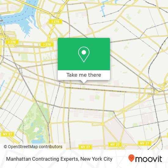 Mapa de Manhattan Contracting Experts