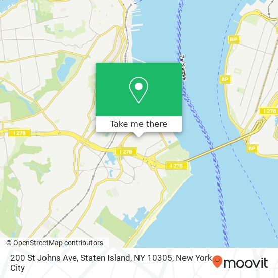 Mapa de 200 St Johns Ave, Staten Island, NY 10305