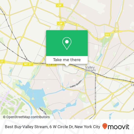 Mapa de Best Buy-Valley Stream, 6 W Circle Dr