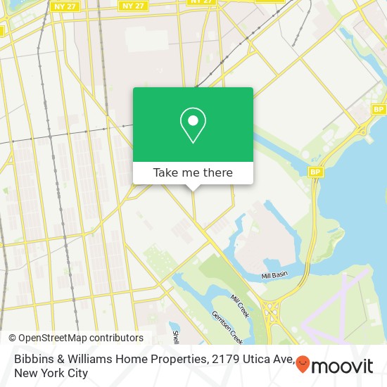 Bibbins & Williams Home Properties, 2179 Utica Ave map