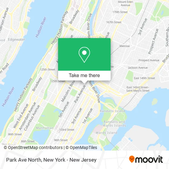 Park Ave North map