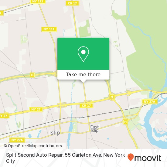 Mapa de Split Second Auto Repair, 55 Carleton Ave