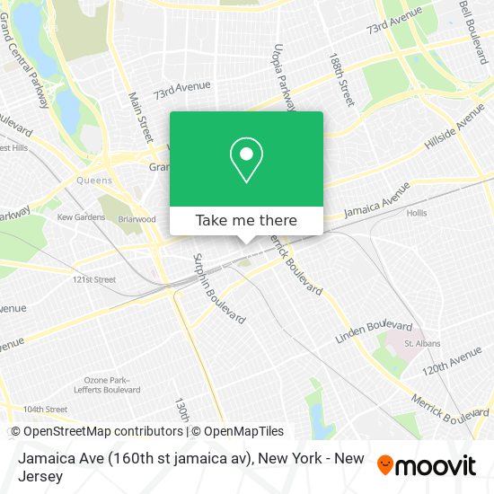 Jamaica Ave (160th st jamaica av) map