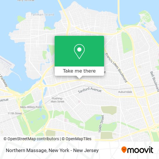 Northern Massage map