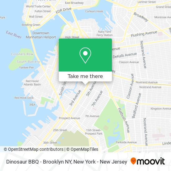 Dinosaur BBQ - Brooklyn NY map