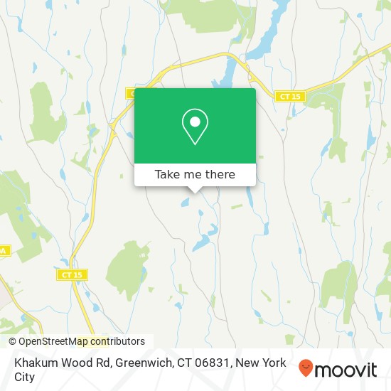 Mapa de Khakum Wood Rd, Greenwich, CT 06831