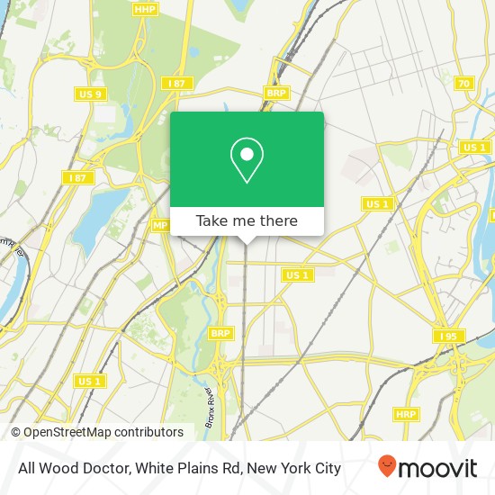 All Wood Doctor, White Plains Rd map