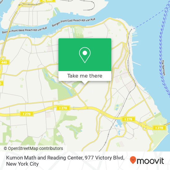 Mapa de Kumon Math and Reading Center, 977 Victory Blvd