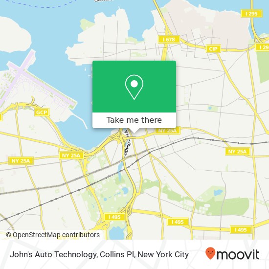 John's Auto Technology, Collins Pl map