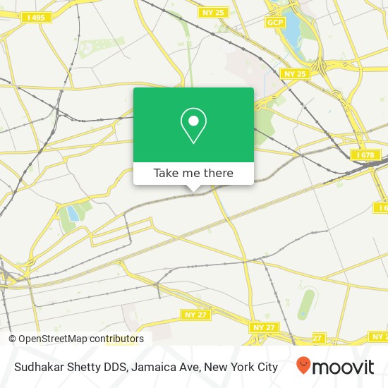 Sudhakar Shetty DDS, Jamaica Ave map