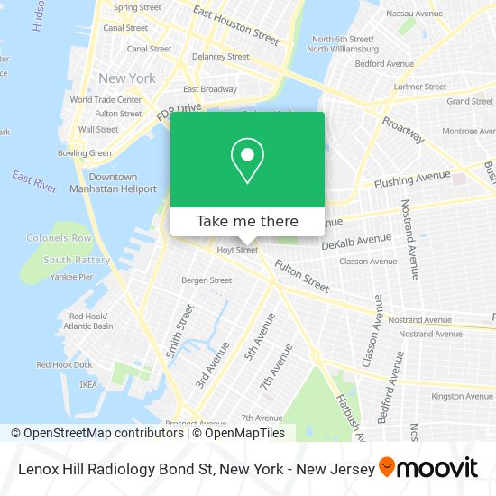 Lenox Hill Radiology Bond St map