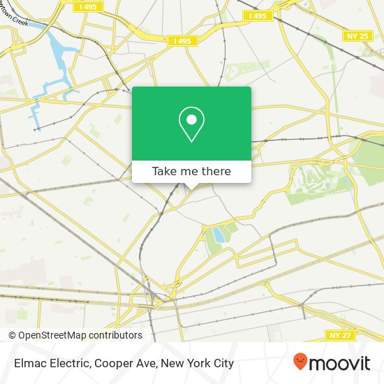 Elmac Electric, Cooper Ave map