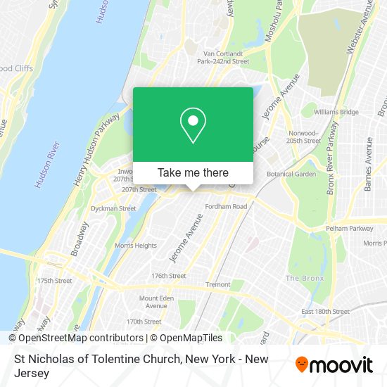 St Nicholas of Tolentine Church map