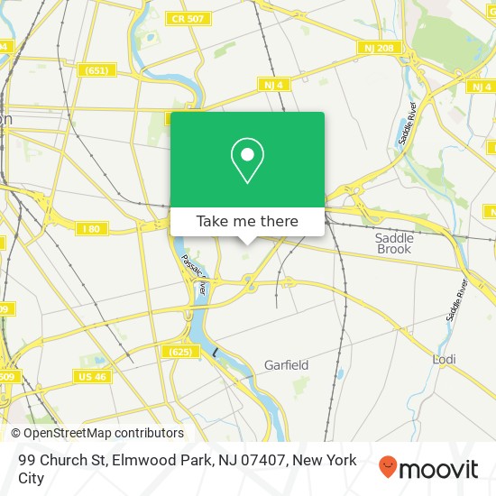 99 Church St, Elmwood Park, NJ 07407 map