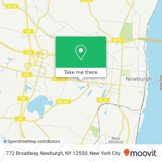 Mapa de 772 Broadway, Newburgh, NY 12550